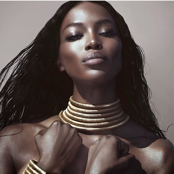 Jewelry - Choker Necklace Earrings Set Collar Statement Chunky Multilayer Necklace Jewelry